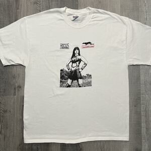 VTG Hercules The Legendary Journeys T Shirt Karen Sheperd "Enforcer"White 1995
